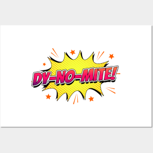 dy-no-mite funny comic quote Posters and Art